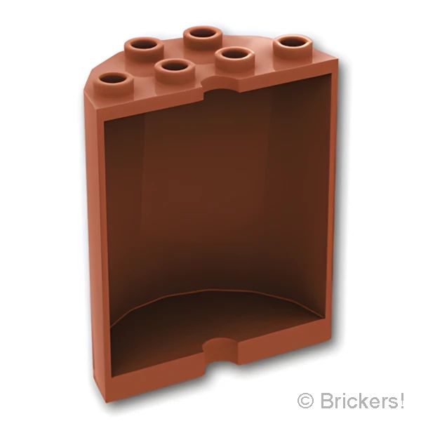 LEGOR パーツ 4271750/6123724/6234539 シリンダー ハーフ 2 x 4 x 4：[Reddish Brown / ブラウン] 6259-192 の商品ページ｜レゴRパーツ バラ売りのブリッカーズ