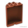 シリンダー ハーフ 2 x 4 x 4：[Reddish Brown / ブラウン]
