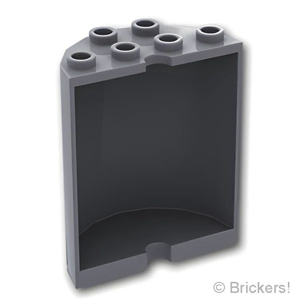 LEGOR パーツ 4533334/6106025 シリンダー ハーフ 2 x 4 x 4：[Dark Bluish Gray / ダークグレー] 6259-199 の商品ページ｜レゴRパーツ バラ売りのブリッカーズ