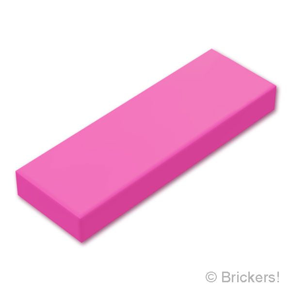 LEGO® パーツ 6555321 タイル 1 x 3：[Dark Pink / ダークピンク] 63864-221 
