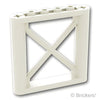 サポート 1 x 6 x 5 - 四角桁：[White / ホワイト]