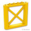 サポート 1 x 6 x 5 - 四角桁：[Yellow / イエロー]