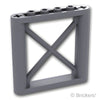 サポート 1 x 6 x 5 - 四角桁：[Dark Bluish Gray / ダークグレー]