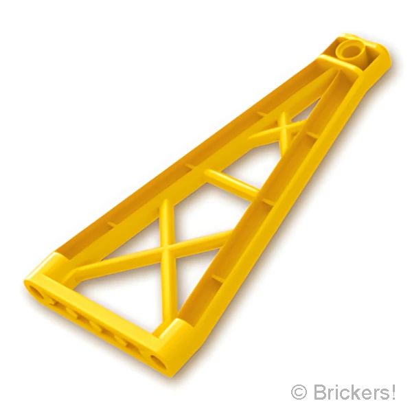 LEGOR パーツ 4539437/6252054 サポート 1 x 6 x 10 - 三角桁：[Yellow / イエロー] 64449-024 の商品ページ｜レゴRパーツ バラ売りのブリッカーズ