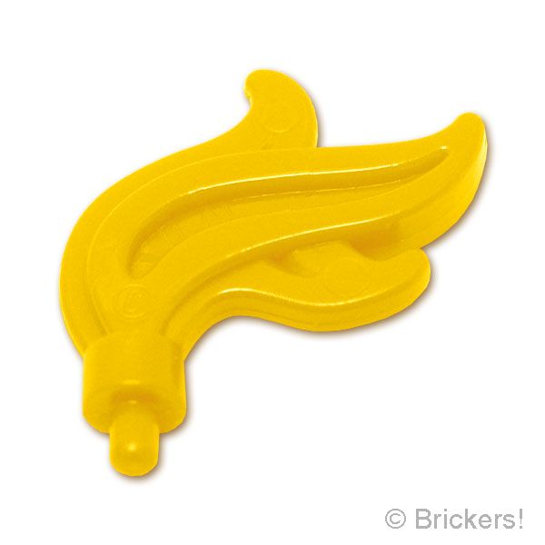 LEGO® パーツ 6550352 羽根飾り：[Yellow / イエロー] 64647-024 