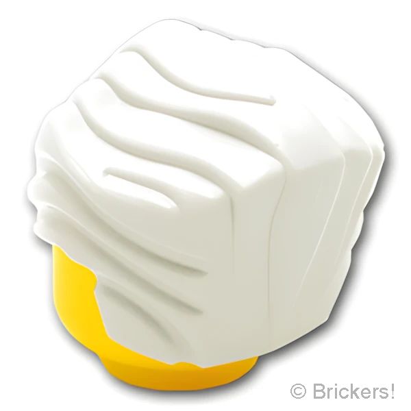 LEGOR パーツ 6047103 ミニフィグ ヘア - オールバック：[White / ホワイト] 64798-001 の商品ページ｜レゴRパーツ バラ売りのブリッカーズ