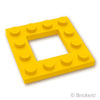 プレート 4 x 4 - オープンセンター 2 x 2：[Yellow / イエロー]