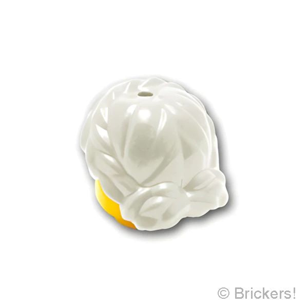 LEGOR パーツ 6015217 ミニフィグ ヘア - 編みこみシニヨン：[White / ホワイト] 64807-001 の商品ページ｜レゴRパーツ バラ売りのブリッカーズ