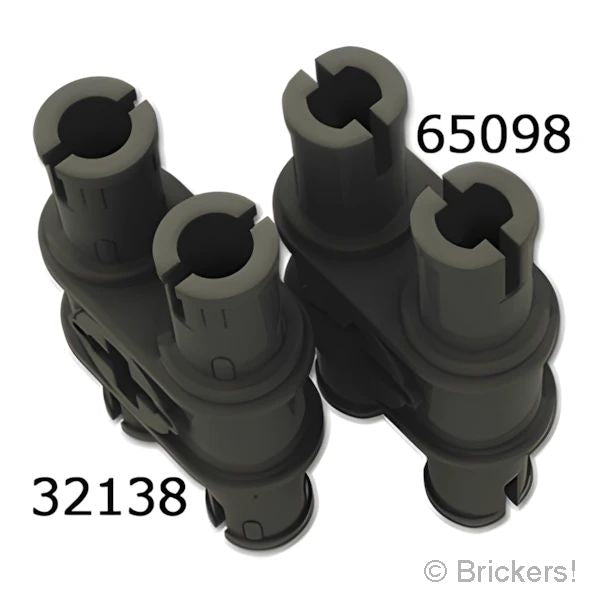 LEGOR パーツ 6315899 テクニック ピン ダブル - 強化版：[Black / ブラック] 65098-026 の商品ページ｜レゴRパーツ バラ売りのブリッカーズ