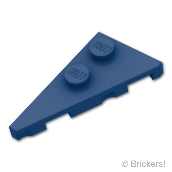 LEGO® パーツ 6337527/6547183 ウェッジ プレート 4 x 2 - ポインテッド 左：[Dark Blue / ダークブルー] 65429-140 