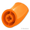 ブロック ラウンド 2 x 2 - 45°エルボー H25.5mm：[Orange / オレンジ]