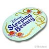 タイル ラウンド 6 x 8 オーバル - 'Disney Sleeping Beauty'：[Light Aqua / ライトアクア]