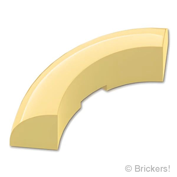 LEGOR パーツ 6397560/6527165 ブロック ラウンドコーナー 3 x 3 x 1 スタッドなし：[Tan / タン] 65617-005 の商品ページ｜レゴRパーツ バラ売りのブリッカーズ