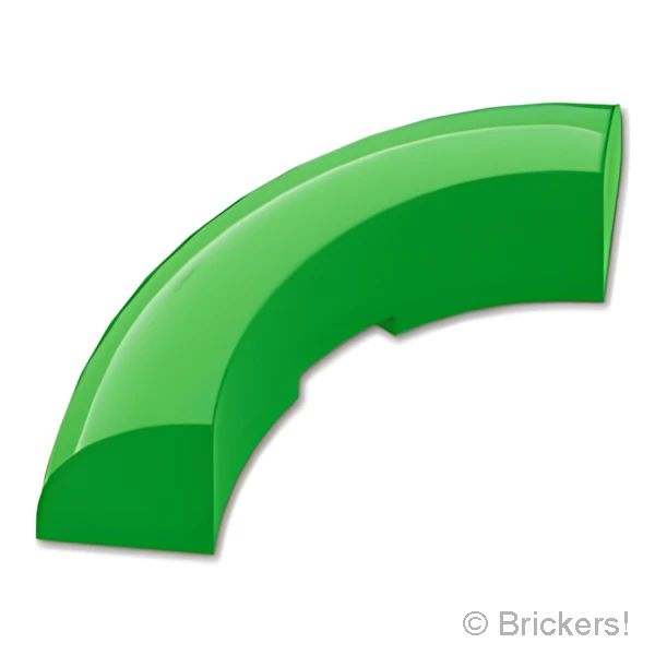LEGOR パーツ 6488440 ブロック ラウンドコーナー 3 x 3 x 1 スタッドなし：[Bt,Green / ブライトグリーン] 65617-037 の商品ページ｜レゴRパーツ バラ売りのブリッカーズ