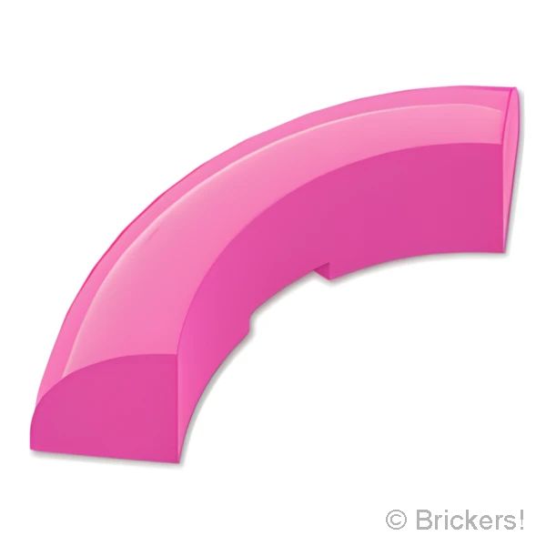LEGOR パーツ 6527163 ブロック ラウンドコーナー 3 x 3 x 1 スタッドなし：[Dark Pink / ダークピンク] 65617-221 の商品ページ｜レゴRパーツ バラ売りのブリッカーズ