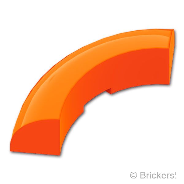 LEGO® パーツ 6527034 ブロック ラウンド コーナー 3 x 3 - スタッドなし：[Reddish Orange / レディッシュオレンジ ] 65617-402 