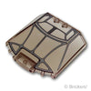 ウィンドスクリーン 6 x 6 x 1 1/3 - シルバーウィンドウフレーム：[Tr,Brown / トランスブラウン]