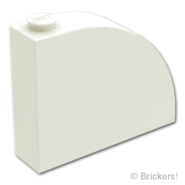 LEGO® パーツ 6334838/6510201 スロープ カーブ 4 x 1 x 2 2/3：[White / ホワイト] 65734-001 