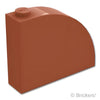 スロープ カーブ 4 x 1 x 2 2/3：[Reddish Brown / ブラウン]