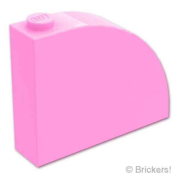 LEGO® パーツ 6445417/6510205 スロープ カーブ 4 x 1 x 2 2/3：[Bright Pink / ブライトピンク] 65734-222 