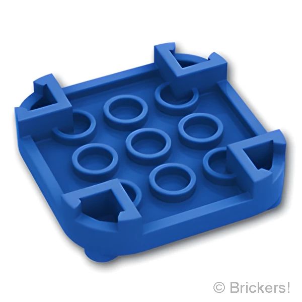 LEGOR パーツ 6308879 プレート 4 x 4 - ラウンド コーナー / 4足：[Blue / ブルー] 66792-023 の商品ページ｜レゴRパーツ バラ売りのブリッカーズ