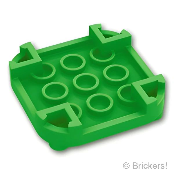 LEGOR パーツ 6308875 プレート 4 x 4 - ラウンド コーナー / 4足：[Bt,Green / ブライトグリーン] 66792-037 の商品ページ｜レゴRパーツ バラ売りのブリッカーズ