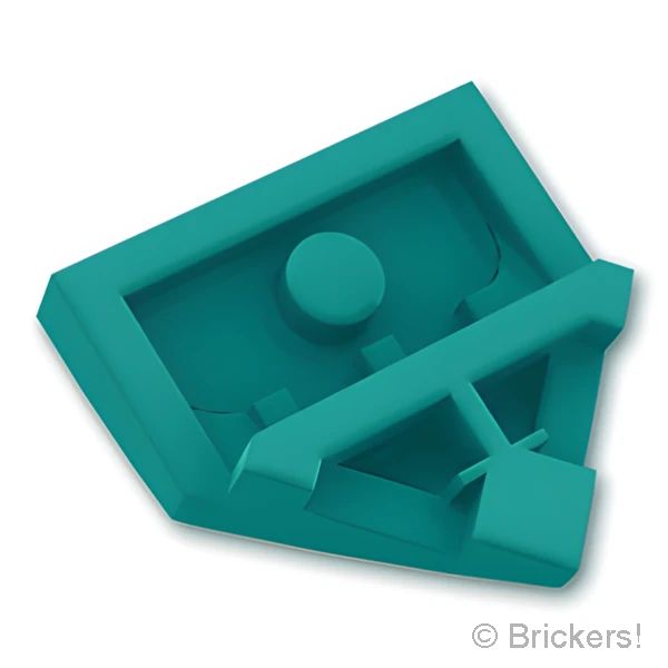 LEGOR パーツ 6344861 ウェッジ 2 x 2：[Dark Turquoise / ダークターコイズ] 66956-107 の商品ページ｜レゴRパーツ バラ売りのブリッカーズ