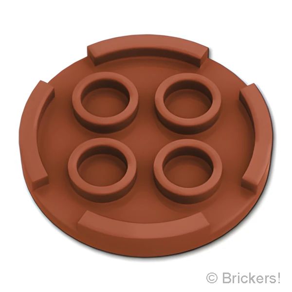 LEGOR パーツ 6440768 タイル ラウンド 3 x 3：[Reddish Brown / ブラウン] 67095-192 の商品ページ｜レゴRパーツ バラ売りのブリッカーズ