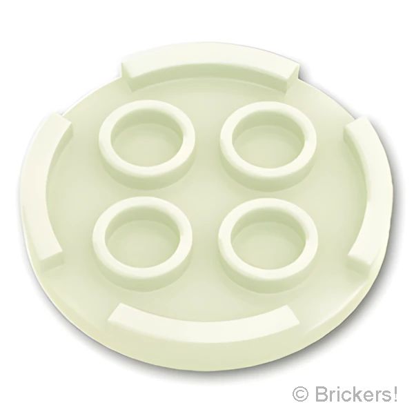 LEGOR パーツ 6345579 タイル ラウンド 3 x 3：[Glow In Dark White / 夜光] 67095-329 の商品ページ｜レゴRパーツ バラ売りのブリッカーズ