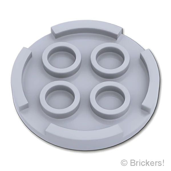 LEGOR パーツ 6484083 タイル ラウンド 3 x 3 -?SW ミレニアムファルコン エアーロックドア：[Light Bluish Gray / グレー] 67095pb067-194 の商品ページ｜レゴRパーツ バラ売りのブリッカーズ