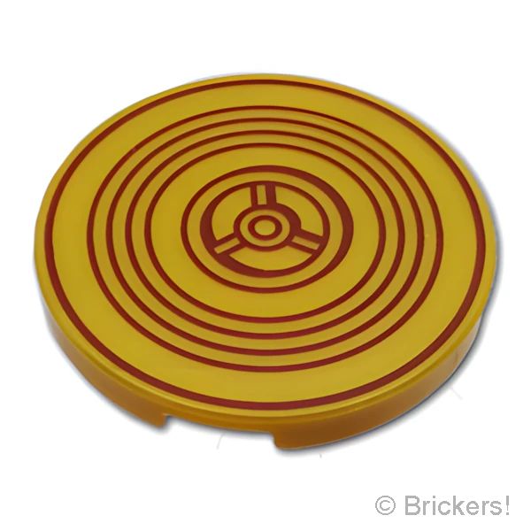 LEGOR レゴ パーツ 6488480 ラウンド タイル 3 x 3 - C3POのお腹：[Pearl Gold / パールゴールド] 67095pb078-297 