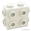ブロック 1 x 2 x 1 2/3 - 3面スタッド：[White / ホワイト]