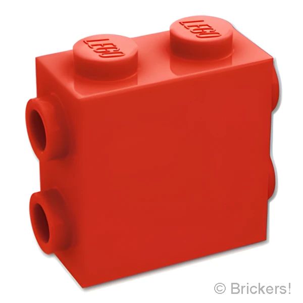 LEGO® パーツ 6542271 ブロック 1 x 2 x 1 2/3 - 3面スタッド：[Red / レッド] 67329-021 の商品ページ｜レゴRパーツ バラ売りのブリッカーズ