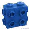 ブロック 1 x 2 x 1 2/3 - 3面スタッド：[Blue / ブルー]