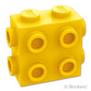ブロック 1 x 2 x 1 2/3 - 3面スタッド：[Yellow / イエロー]