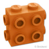 ブロック 1 x 2 x 1 2/3 - 3面スタッド：[Dark Orange / ダークオレンジ]