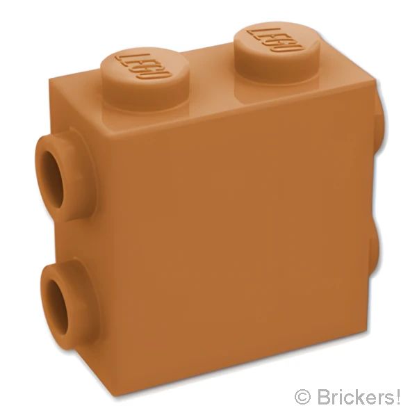 LEGOR パーツ 6486878 ブロック 1 x 2 x 1 2/3 - 3面スタッド：[Md,Nougat / ミディアムヌガー] 67329-137 の商品ページ｜レゴRパーツ バラ売りのブリッカーズ