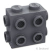 ブロック 1 x 2 x 1 2/3 - 3面スタッド：[Dark Bluish Gray / ダークグレー]