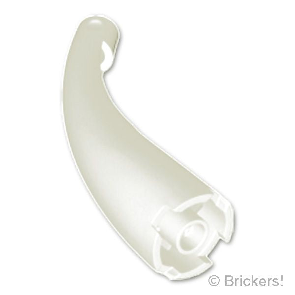 LEGO® パーツ 6544443 ドラゴンの尻尾 - ネックカーブ：[White / ホワイト] 67361-001 