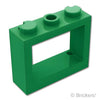 ウィンドウ 1 x 3 x 2 - フラットフロント：[Green / グリーン]