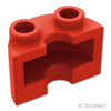 シリンダー ハーフ 1 x 2 x 1 - カットアウト：[Red / レッド]