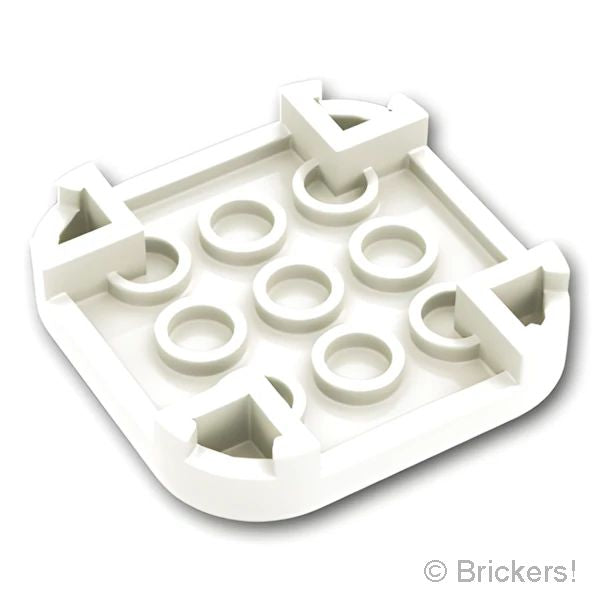 LEGO® パーツ 6321214/6531022 タイル 4 x 4 - 角丸 / 4足：[White / ホワイト] 68869-001 の商品ページ｜レゴRパーツ バラ売りのブリッカーズ