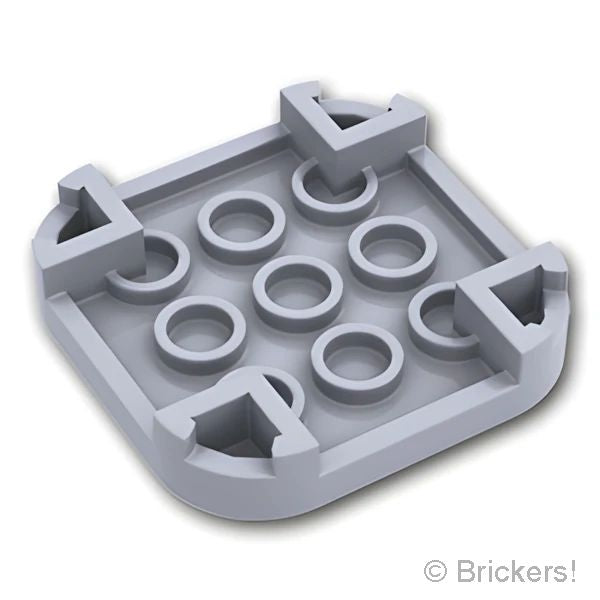 LEGO® パーツ 6354325 タイル 4 x 4 - 角丸 / 4足：[Light Bluish Gray / グレー] 68869-194 の商品ページ｜レゴRパーツ バラ売りのブリッカーズ
