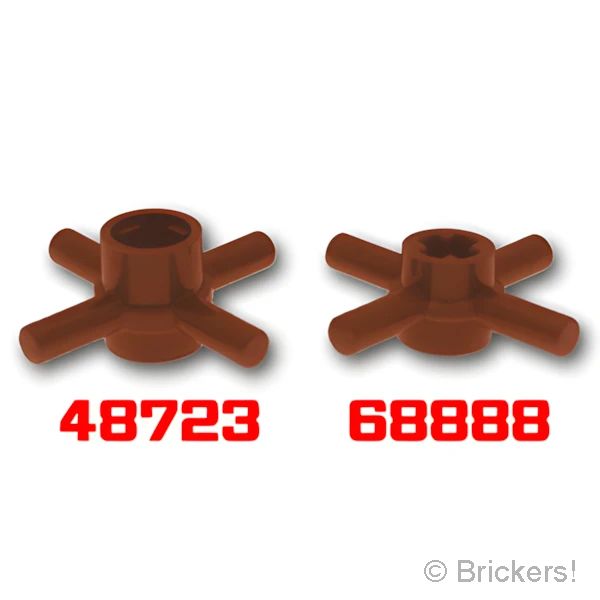 LEGOR パーツ 6316697 テクニック 十字軸コネクター - 4バー：[Reddish Brown / ブラウン] 68888-192 の商品ページ｜レゴRパーツ バラ売りのブリッカーズ