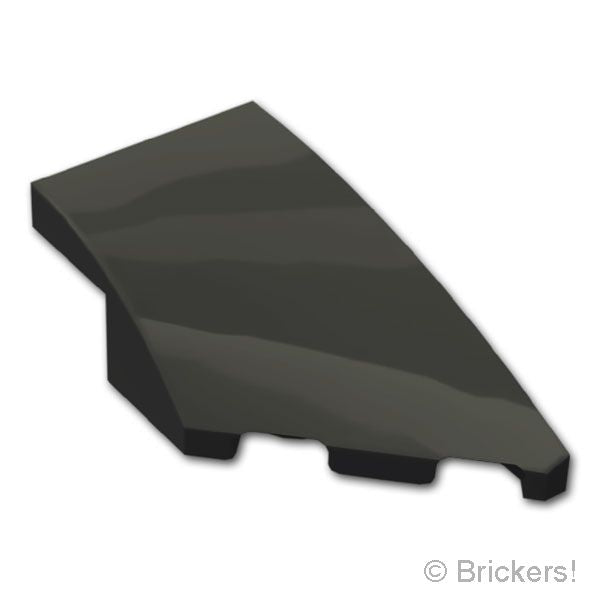 LEGO® パーツ 6522834 ウェッジ カーブ4 x 2 - 右：[Black / ブラック] 6929-026 