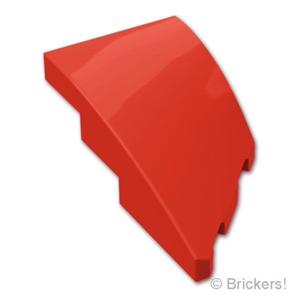 LEGO® パーツ 6522831 ウェッジ カーブ4 x 2 - 左：[Red / レッド] 6930-021 