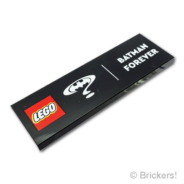 LEGO® パーツ 6551226 タイル 2 x 6 - BATMAN FOREVER サインプレート：[Black / ブラック] 69729pb192-026 