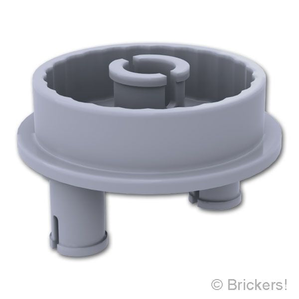 LEGO® パーツ 6514550 テクニック ローテーションジョイント ディスク - ラージピンホール / 2ピン：[Light Bluish Gray / グレー] 6991-194 
