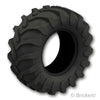 タイヤ 81mm x 35mm - トラクター / 中空：[Black / ブラック]