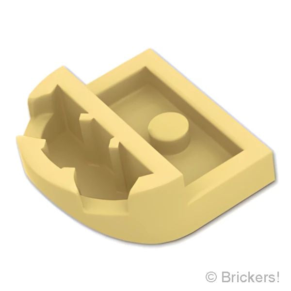 LEGOR パーツ 6525418 ブロック ラウンド 2 x 2 x 2/3 - 半円カーブトップ：[Tan / タン] 7037-005 の商品ページ｜レゴRパーツ バラ売りのブリッカーズ